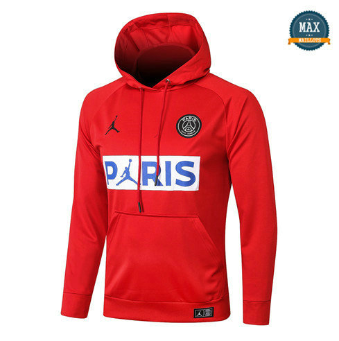 Max Sweat à capuche Jordan PSG 2020 Rouge/Blanc/Bleu