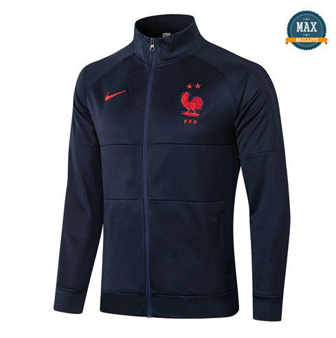 Max Veste France 2020 Bleu Marine Col Haut