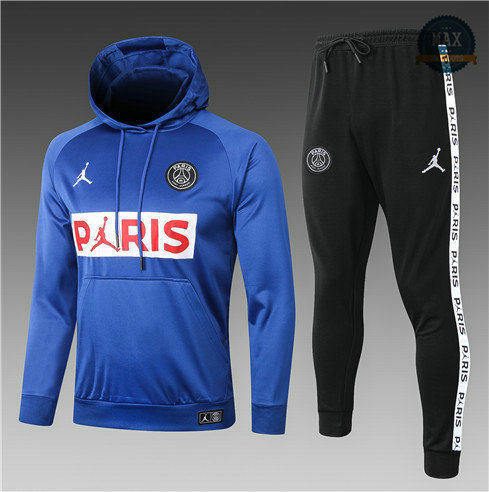 Max Survetement Sweat à capuche PARIS PSG Jordan Enfant 2020 Bleu PARIS