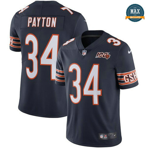 Max Maillots Walter Payton, Chicago Bears - Navy