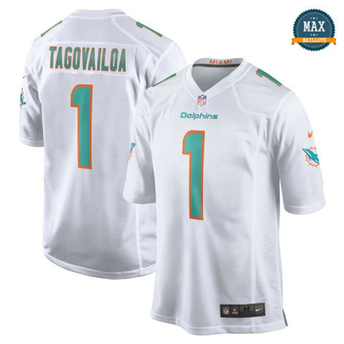 Max Maillot Tua Tagovailoa, Miami Dolphins - White