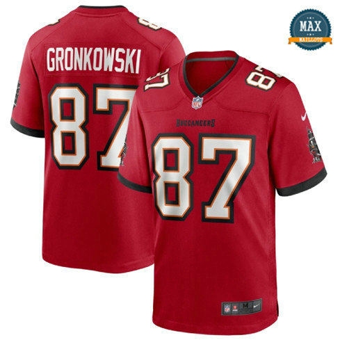 Max Maillot Rob Gronkowski, Tampa Bay Buccaneers - Red