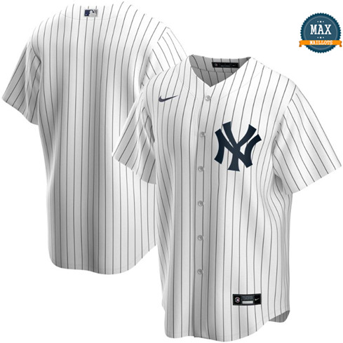 Max Maillots New York Yankees - Blanc Classic pas cher