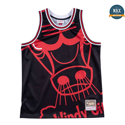 Max Maillots Chicago Bulls - Mitchell & Ness 'Big Face' pas cher