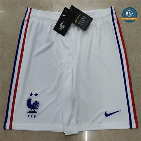 Max Maillot France Short Blanc 2020/21 pas cher