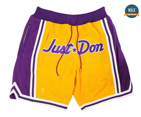 Max Maillot Short JUST ☆ DON Los Angeles Lakers pas cher