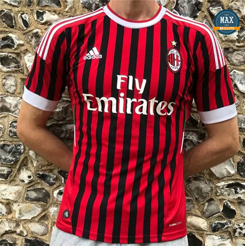 Max Maillots Rétro 2011-12 AC Milan Domicile