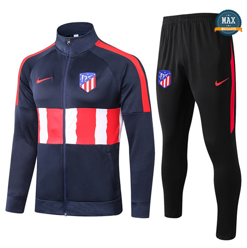 Max Veste Survetement Atletico Madrid 2020/21 Bleu Marine/Rouge/Blanc