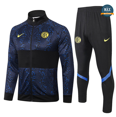 Max Veste Survetement Inter Milan 2020/21 Bleu Marine/Noir