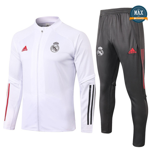 Max Veste Survetement Real Madrid 2020/21 Blanc