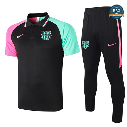 BarceloneBarcelone POLO + Pantalon 2020/21 Training Noir Bicolore