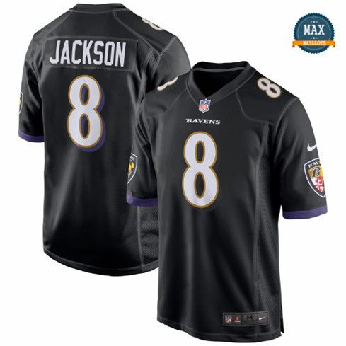 Max Maillots Lamar Jackson, Baltimore Ravens - Noir