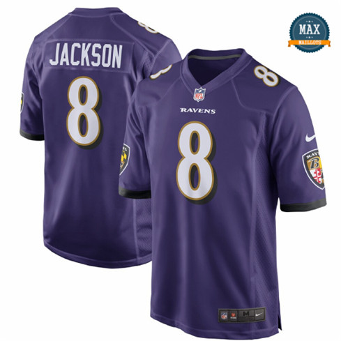 Max Maillot Lamar Jackson, Baltimore Ravens - Pourpre