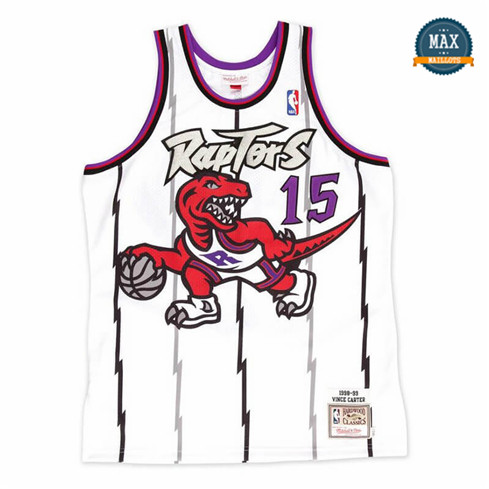 Max Maillot Vince Carter, Toronto Raptors Mitchell&Ness - Blanc