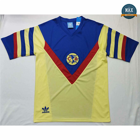 Max Maillots Retro 1987 CF America Jaune