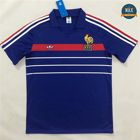 Max Maillots Retro 1984-1986 France Domicile European Champions