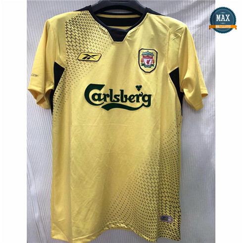 Max Maillot Retro 2004-05 Liverpool Jaune