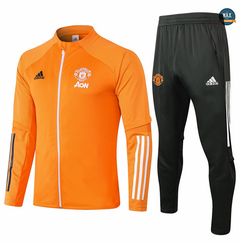 Max Veste Survetement Manchester United 2020/21 Orange