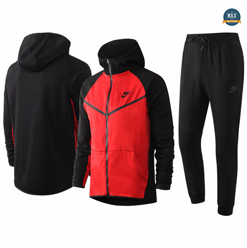 Max Veste Survetement - Sweat à capuche nike 2020/21 Rouge/Noir