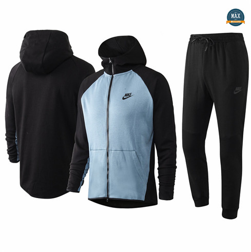 Max Veste Survetement - Sweat à capuche nike 2020/21 Bleu Clair/Noir