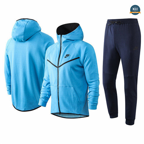 Max Veste Survetement - Sweat à capuche nike 2020/21 Bleu Clair