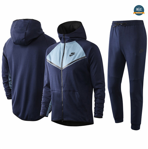 Max Veste Survetement - Sweat à capuche nike 2020/21 Bleu Marine/Bleu Clair