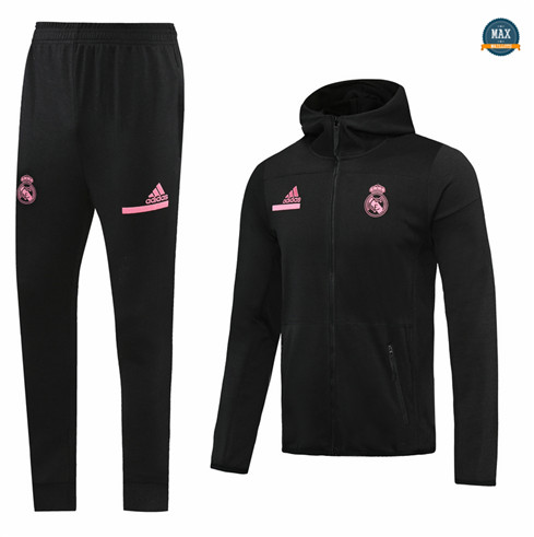 Max Veste Survetement - Sweat à capuche Real Madrid 2020/21 Noir