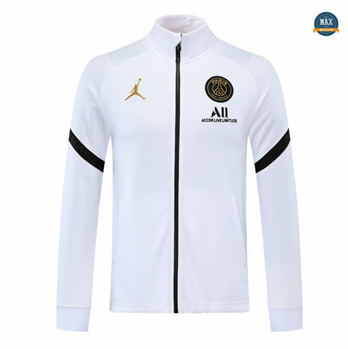 Max Veste Jordan PSG 2020/21 Blanc