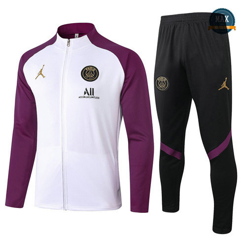 Max Veste Survetement Jordan 2020/21 Blanc/Violet