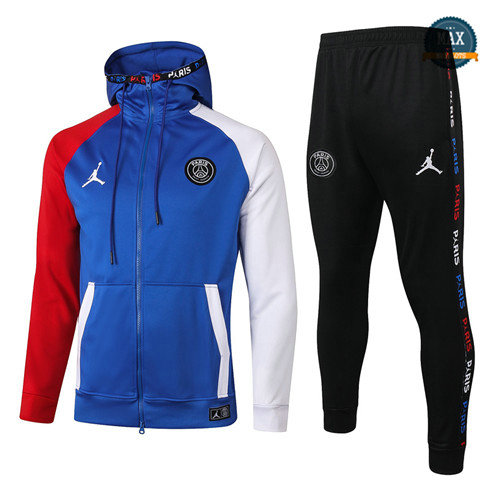 Max Veste Survetement à Capuche Jordan 2020/21 Bleu