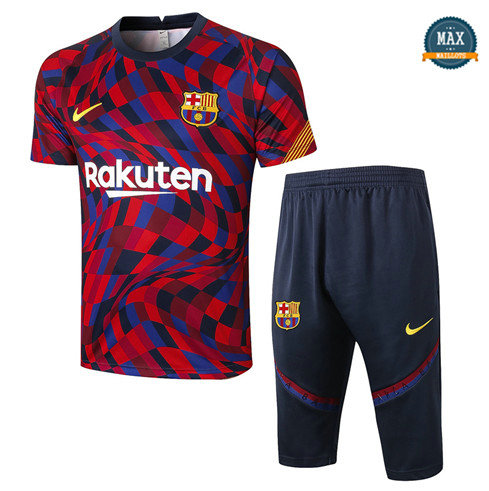 Max Maillot Barcelone + Pantalon 3/4 Training 2020/21 Violet/Rouge Rayon