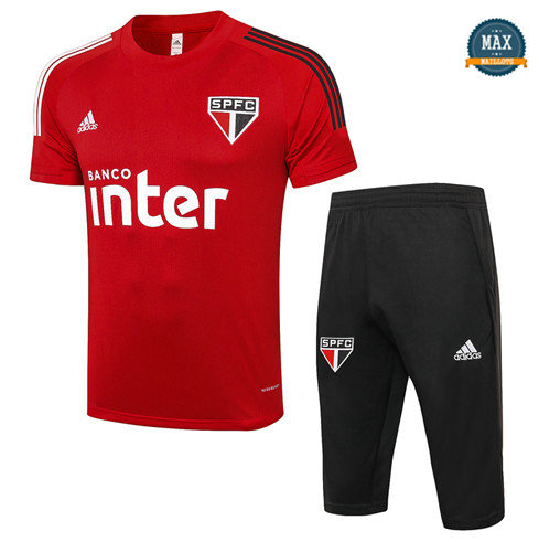 Max Maillots São Paulo + Pantalon 3/4 Training 2020/21 Rouge