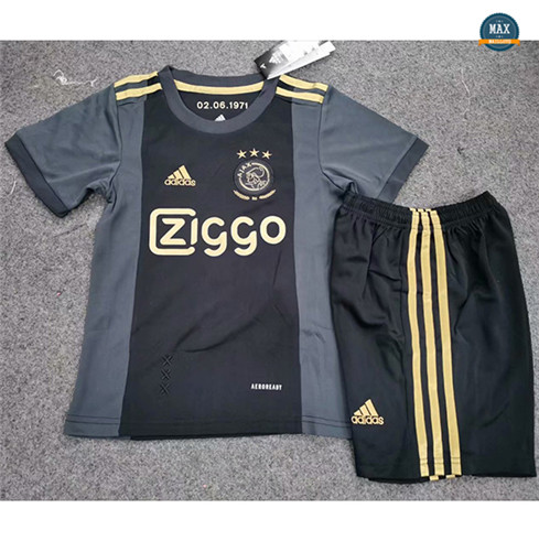 Max Maillots Ajax Enfant Third Noir 2020/21