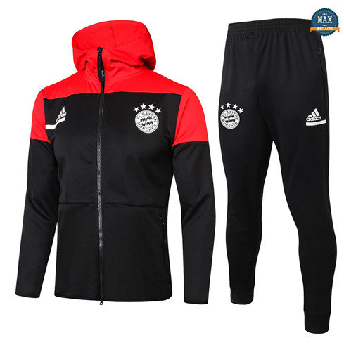 Max Veste Survetement a Capuche Bayern Munich 2020/21 Enfant Noir