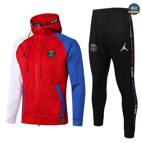 Max Veste Survetement Enfant a Capuche Jordan 2020/21 Rouge