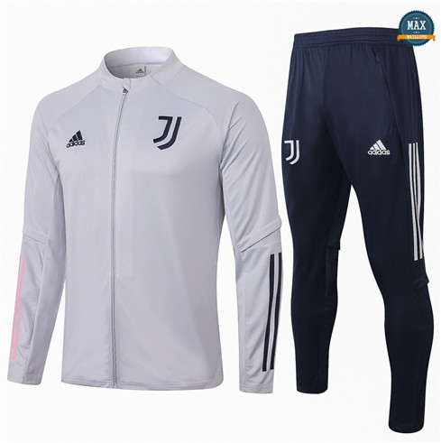 Max Veste Survetement Enfant Juventus 2020/21 Gris clair