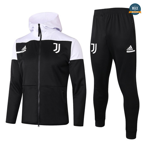 Max Veste Survetement Enfant a Capuche Juventus 2020/21 Noir/Blanc