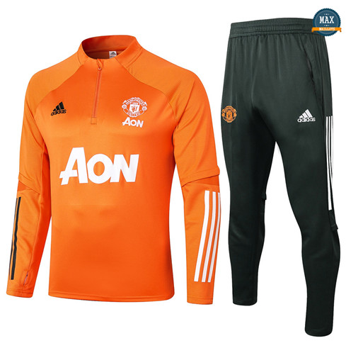 Max Survetement Enfant Manchester United 2020/21 Orange