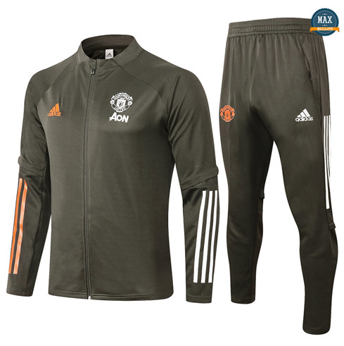 Max Veste Survetement Enfant Manchester United 2020/21 armée verte