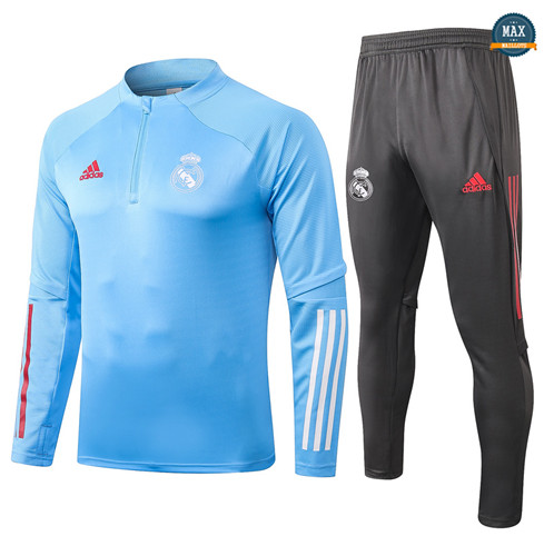 Max Survetement Enfant Real Madrid 2020/21 Bleu clair