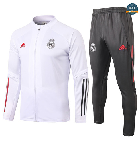 Max Veste Survetement Enfant Real Madrid 2020/21 Blanc