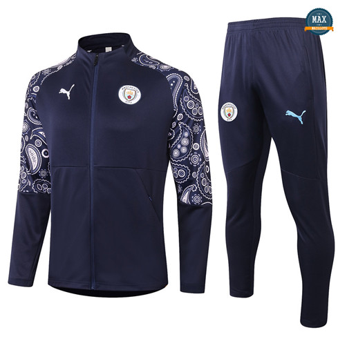 Max Veste Survetement Manchester City 2020/21 Bleu Marine