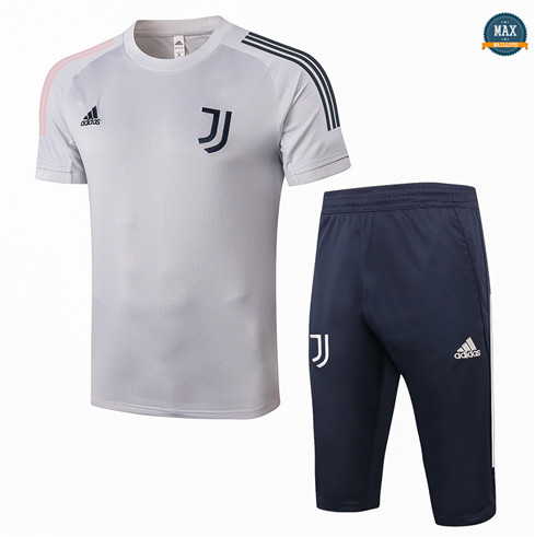 Max Maillot Juventus + Pantalon 3/4 Training 2020/21 Gris