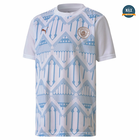 Max Maillot Maillot de Stade Manchester City 2020 Blanc fiable