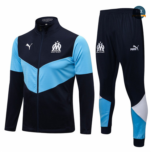 Max Veste Survetement Marseille Bleu Marine 2021