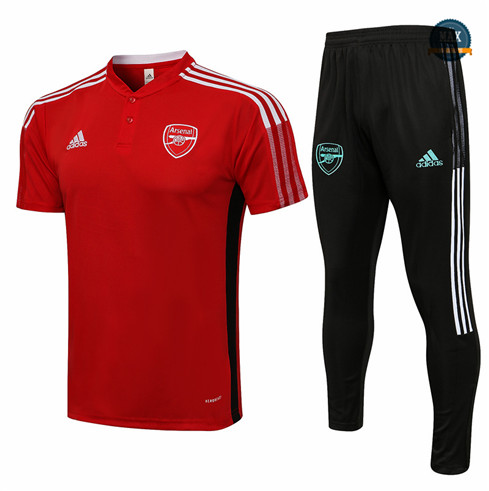 Max Maillot Polo Arsenal + Pantalon 2021 Training Rouge