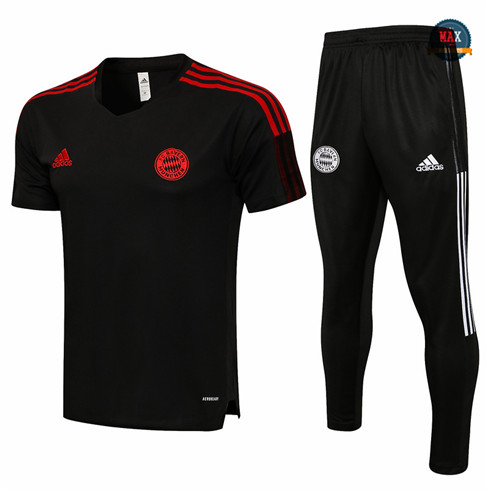 Max Maillot Bayern Munich + Pantalon 2021 Training Gris foncé