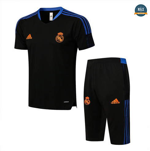 Max Maillot Real Madrid + Pantalon 3/4 Training 2021 Noir