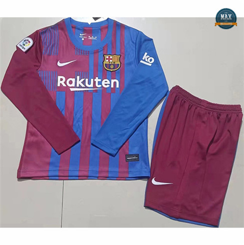 Max Maillot Foot Barcelone Enfant Domicile Manche Longue 2021/22