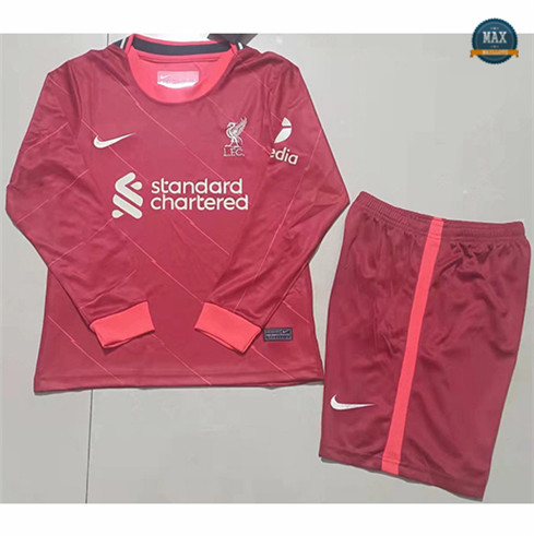 Max Maillot Foot Liverpool Enfant Domicile Manche Longue 2021/22